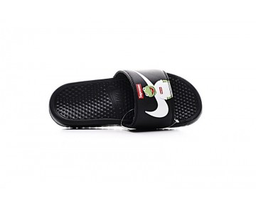 343880-090 Supreme X Nike Benassi Solarsoft Frog Schuhe Unisex
