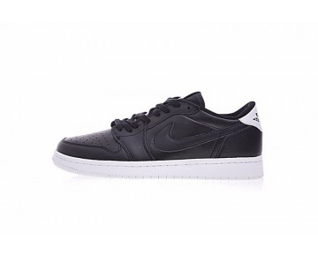 Unisex Air Jordan 1 Low Og Premium Schwarz/Weiß 705329-010 Schuhe