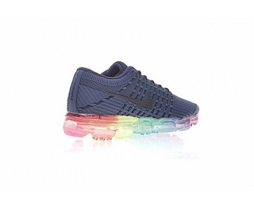 Nike Air Vapormax Flyknit Unisex 883275-400 Schuhe Tief Blau/Rainbow