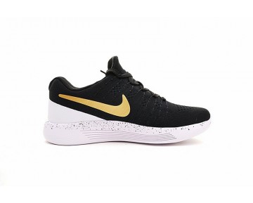 863779-007  Nike Lunarepic Low Flyknit 2 Id Schuhe Schwarz/Gold Ink Herren