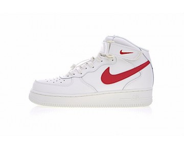 315123-126 Campus Weiß/Rot Nike Air Force 1 Mid '07 Schuhe Herren