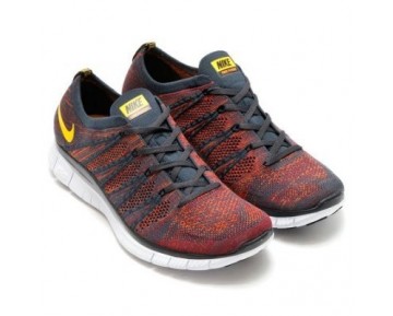 599459-008 Schuhe Herren Anthracite/Laser Orange/Gym Rot/Total Orange Nike Free Flyknit 5.0 Nsw