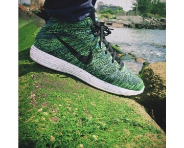 Nike Lunar Flyknit Chukka Schuhe 554969-300 Unisex Grün/Schwarz