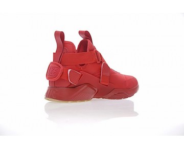 Damen Nike Air Huarache V Mid 833146-606 Schuhe Rot/Weiß/Licht Braun