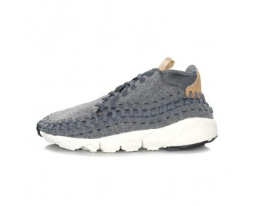 Herren Schuhe 857874-002 Dunkel Grau/Sail-Vachetta Nike Air Footscape Woven Chukka Se