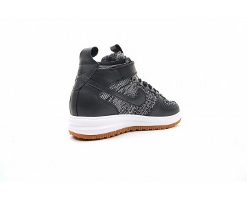 Herren Schuhe 855984-001 Grau/Schwarz/Weiß Braun Nike Lunar Force 1 Flyknit Workboot