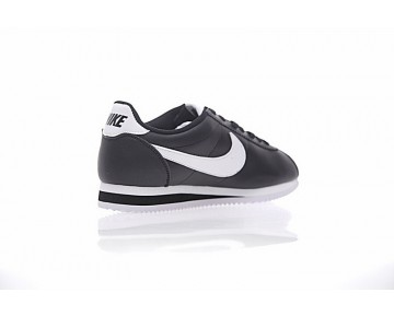 Schwarz/Weiß Unisex Schuhe 807471-010 Nike Classic Cortez Leather