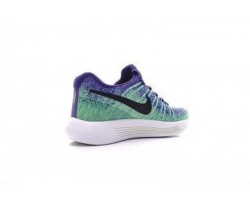 863780-401 Schuhe Damen Licht Grün/Blau/Schwarz  Nike Lunarepic Low Flyknit 2