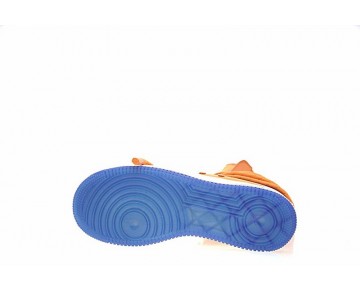 Nike Sf Air Force 1 High Aa1128-201 Unisex Orange/Blau Schuhe