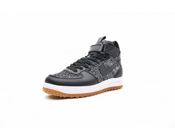 Herren Schuhe 855984-001 Grau/Schwarz/Weiß Braun Nike Lunar Force 1 Flyknit Workboot
