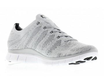 Herren Schuhe Wolf Grau/Schwarz-Dunkel Grau-Weiß Nike Free Flyknit 5.0 Nsw 599459-002