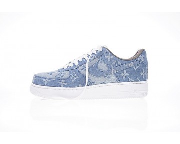 Denim Blau Herren Schuhe L.Vx Supreme X Nike Air Force 1 923044-041