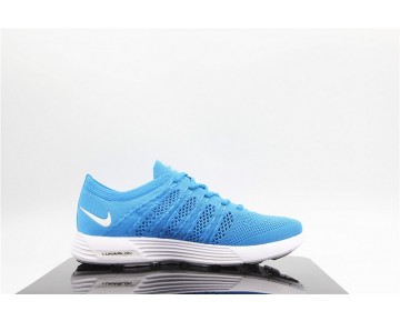 Schuhe Herren Nike Flyknit Lunar Htm Nrg Blau/Golw 535089-440