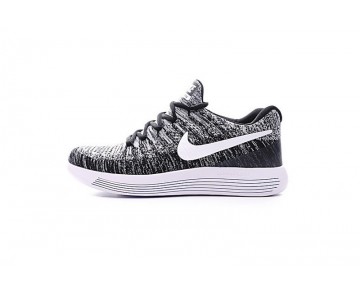 Nike Lunarepic Low Flyknit 2 Herren Weiß/Grau/Schwarz 880283-010 Schuhe