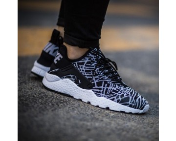 Nike Wmns Air Huarache Ultra Knit Jacquard Schuhe Unisex 818061--001 Schwarz/Weiß