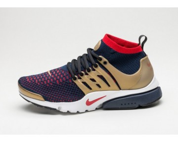 Schuhe 835570-406 Herren Nike Air Presto Ultra Flyknit Olympic Marine/Rot/Gold