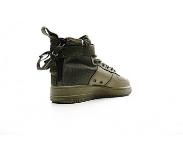 Aa7345-339 Nike Sf Air Force 1 Mid Qs Unisex Army Grün Schuhe