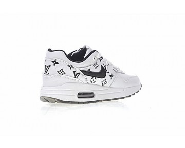 Weiß/Schwarz Schuhe L.Vx Nike Air Max 1 Custom Damen 908375-108