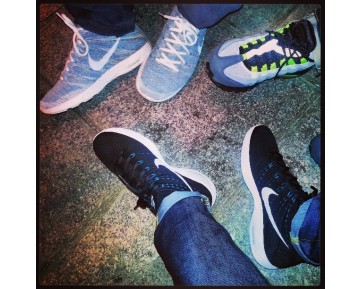 Nike Lunar Flyknit Chukka Htm Herren Schuhe 599347-410 Licht Blau/Grau