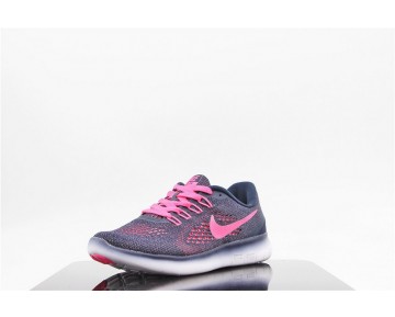 Schuhe Damen  Nike Free Rn 831509-461 Marine/Fuchsia Rosa
