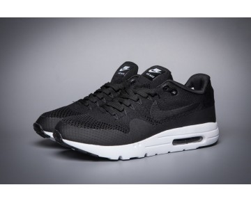 Nike Air Max 1 Ultra Flyknit 843384-001 Schuhe Herren Schwarz Weiß