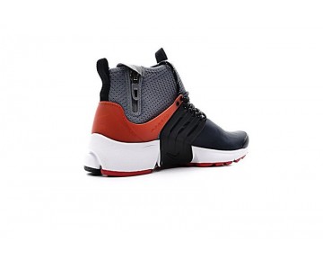 Schuhe Nike Air Presto Mid Utility 859524-004 Herren Grau/Schwarz/Rot