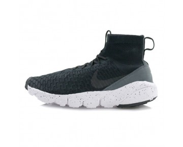 Schwarz Dunkel Grau Nike Air Footscape Magista Flyknit 816560-003 Schuhe Herren