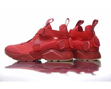 Damen Nike Air Huarache V Mid 833146-606 Schuhe Rot/Weiß/Licht Braun