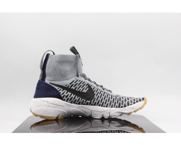 Schuhe Nike Air Footscape Magista Flyknit Gradient Herren 816560-001 Wolf Grau/Obsidian