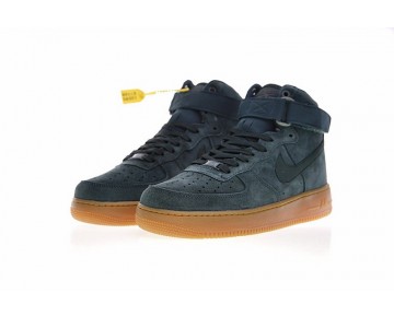 Herren Aa1118-3 Schuhe Vintage Grün Gum Nike Air Force 1 High '07 Lv8 Suede