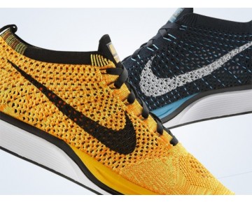 Schuhe 526628-808 Team Orange Nike Flyknit Racer Herren