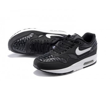 Schuhe Nike Air Max 1 Woven Herren 725232-001 Schwarz Weiß