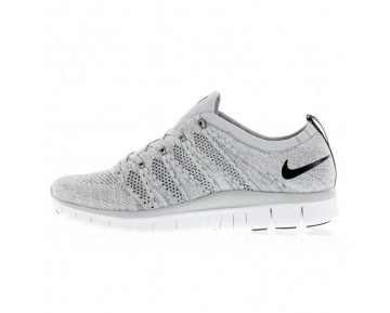 Herren Schuhe Wolf Grau/Schwarz-Dunkel Grau-Weiß Nike Free Flyknit 5.0 Nsw 599459-002