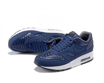 Nike Air Max 1 Woven Schuhe Herren Marine Blau/ Weiß 725232-400