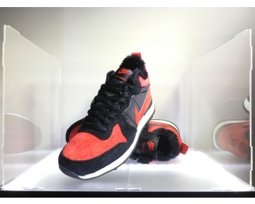 682844-606 Unisex Schuhe Nike Internationalist Mid Schwarz/Varsity Rot