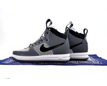 Herren Nike Lunar Force 1 Duckboot Grau/Schwarz/Weiß 805899-070 Schuhe