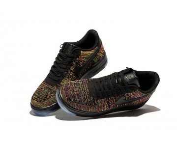 817419-001 Schwarz Crimson Court Lila Unisex Schuhe Nike Air Force 1 Ultra Flyknit Low