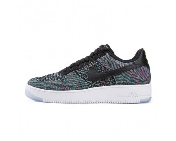 Schwarz,Blau Voltage Grün Schuhe Herren Nike Air Force 1 Ultra Flyknit Low 817419-002