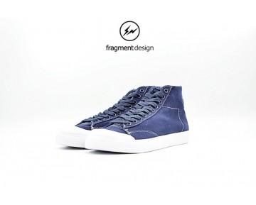 488493-401 Herren Nike X Fragment Design Zoom All Court 2 Mid Tz Schuhe Marine Blau Weiß