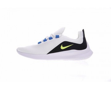 844656-135 Weiß/Schwarz/Blau Unisex Schuhe Nike Roshe Run Sportswear Tm