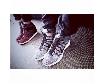 Schuhe Nike Lunar Flyknit Chukka Tief Grau Herren 554969-002