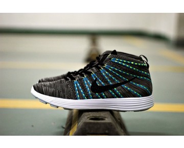 Herren Nike Lunar Flyknit Chukka Schuhe Grau/Licht Grün 554969-447