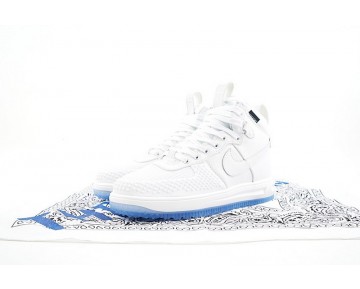 Schuhe Herren 806402-100 Nike Lunar Force 1 Duckboot Weiß & Crystal Blau