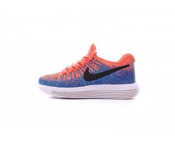 863780-600 Schuhe Sky Blau/Orange Nike Lunarepic Low Flyknit 2 Damen