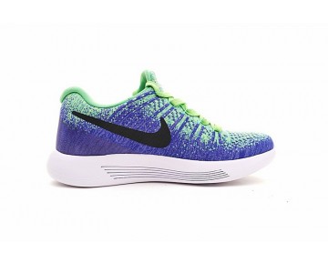 Nike Lunarepic Low Flyknit 2 Herren 869990-301 Schuhe Electric Blau Grün Schwarz