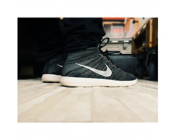 Schuhe Nike Lunar Flyknit Chukka Tief Grau/Orange 554969-081 Herren