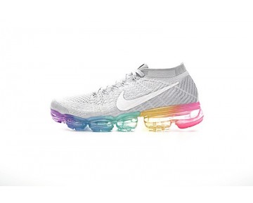 Weiß/Grau Nike Air Vapormax Flyknit Schuhe Unisex 849557-004