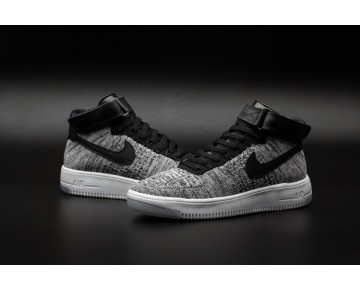 Weiß Gray Schuhe Nike Air Force 1 Flykni Herren