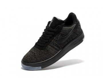 Grau Schwarz Schwarz Schuhe 817419-011 Unisex Nike Air Force 1 Ultra Flyknit Low