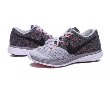 Schuhe Nike Flyknit Lunar 3 Damen Licht Grau/Rosa